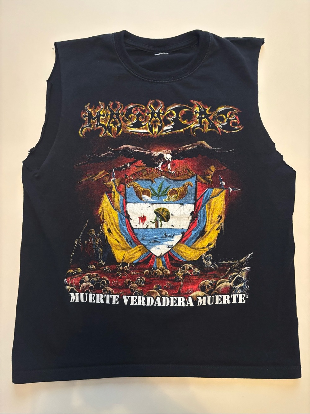 Vintage death metal (Maryland Death fest)  Y2K style skulls / eagle graphic tank